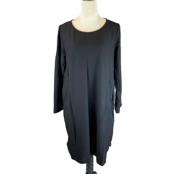 Eileen Fisher Women's Shift Dress Size Medium Black - Picture 1 of 12